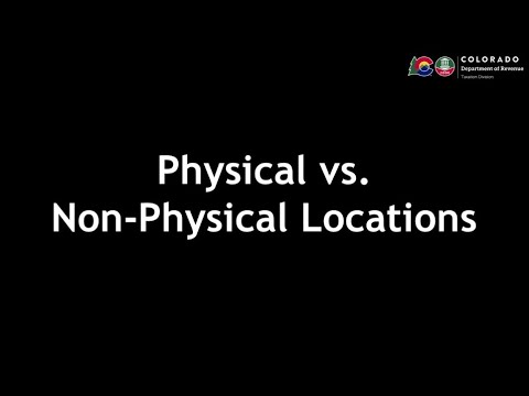 Physical vs  Non Physical Locations