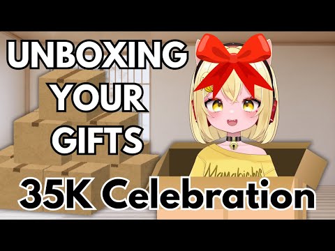 【 HANDCAM 】 Unboxing Chats Gifts !! 35K CELEBRATION!!