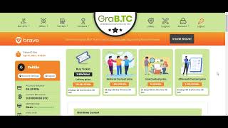 GraB.TC BTC faucet website 水龍頭網站 免入金免投資 已經提款成功好幾次