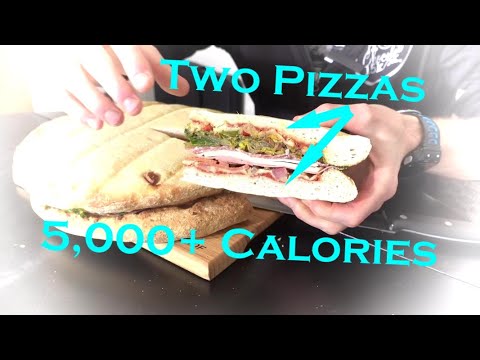 6+ Pound Double Pizza Muffaletta Sandwich from Mythical Kitchen!