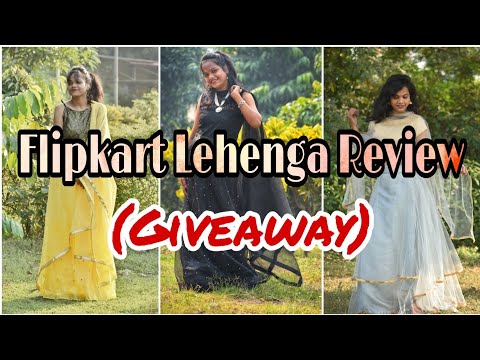 Huge *GIVEAWAY*💝✨||Flipkart Lehenga Review💞||Affordable Lehengas Below 600 💞😻|| Online Lehenga 💥