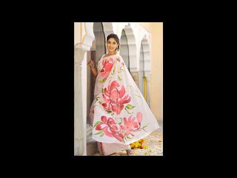 Hand Painted Pure Silk Sarees || Show Stopper At Every Party