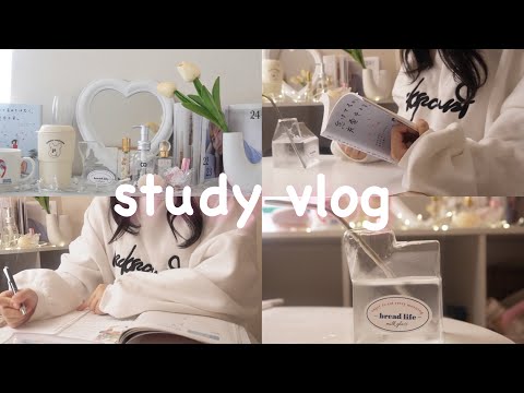 【study vlog】高校生のテスト期間の過ごし方🐰📚💞 休日の高校生の一日vlog