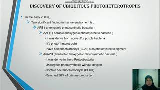 Presentation ( Diversity of marine phototroph)