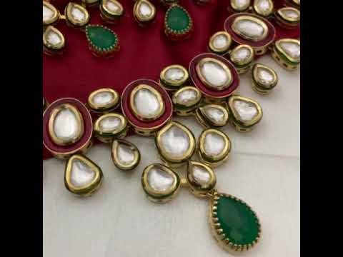 jewellery, Necklace in real kundan at Rs 3499/ whtssp 9855178987