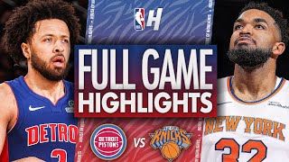 Detroit Pistons vs New York Knicks - Full Game Highlights | January 13, 2025 NBA Season