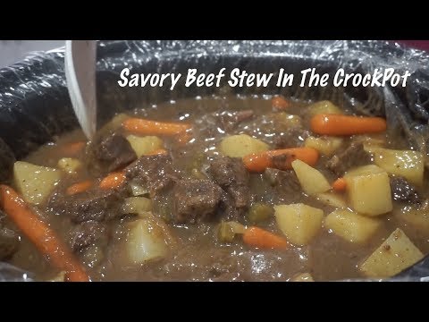 Savory Beef Stew In The Crockpot | CrockPot Recipes | Southern Smoke Boss