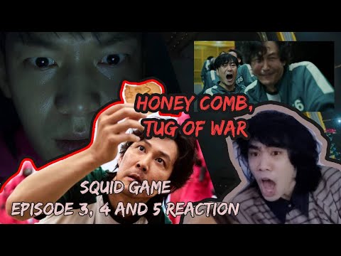 (Squid Game) HONEYCOMB AND TUG OF WAR ROUND! Episode 3, 4 and 5 Reaction