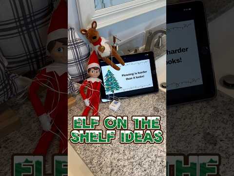 Elf on the Shelf ideas 🎄 #elfontheshelf #elfontheshelf #elfitup #elfontheshelfinspiration