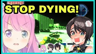 Himemori Luna Got Triggered Dying Subaru - Okami Mio Shishiro Botan | EDF [Hololive/Eng Sub]