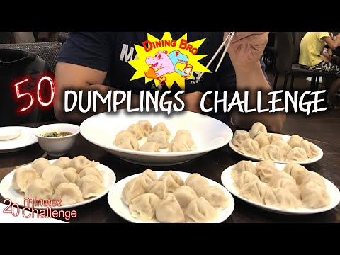 快食挑戰｜50 Dumplings Challenge @ Liu’s Traditional Juancun Food / 劉家酸菜白肉鍋 50顆水餃｜大食い｜吃播｜food mukbang