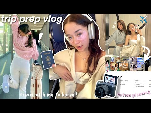 PREP & PACK WITH ME: trip to korea, glow up, clothing hauls, shopping, etc.