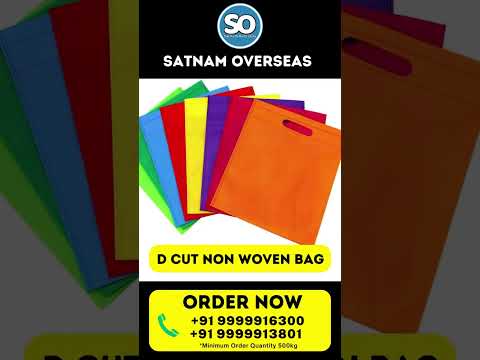 U Cut Non Woven Bag | Manufacturer | Wholesaler Market | U Cut Non Woven Bag Making | Best Price