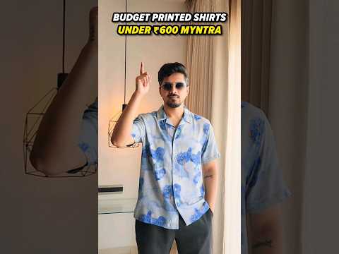 7 Budget Printed Shirts Under ₹600 aon Myntra 🤩 #printedshirts #summerfashion #mensfashion #shorts