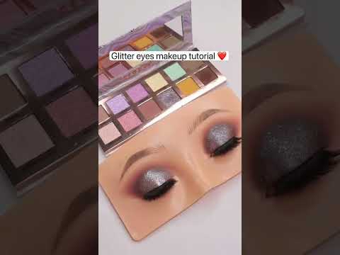 Glitter Eye Makeup || Easiest Glitter Eye Makeup Tutorial || Quick Easy Eye Makeup😍||