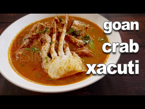 Goan Crab Xacuti Recipe | Masala Crab Curry Recipe | Goan Seafood Recipes