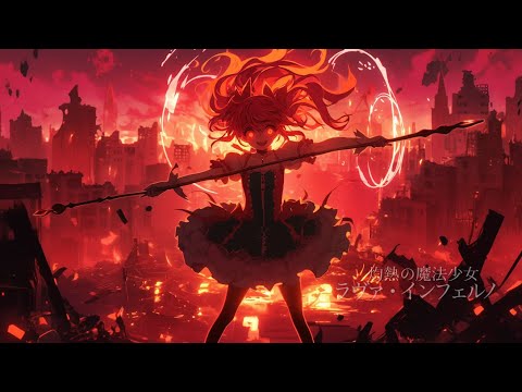 【作業用BGM】戦争兵器として育てられた魔法少女との戦闘BGM『灼熱の魔法少女 ラヴァ・インフェルノ』【ラスボス・戦闘・かっこいい】【フリーBGM】