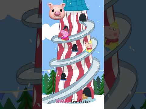 Pappa Pig goes on Helter Skelter - PEPPA PIG World Adventures Full Gameplay