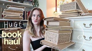 my BIGGEST book unboxing haul 📖📦 waterstones, fairyloot + book mail