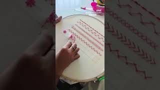 HAND EMBROIDERY TECHNIQUES|Dreamzone Erode Fashion Students| learn Hand Embroidery