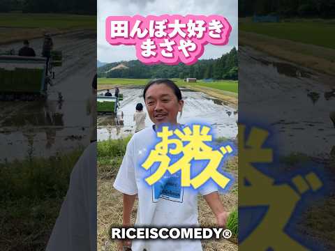 お米クイズ🍚苗は何本で植え付けるでしょう？？順調に田植えは進んでますか？みんなで田んぼ盛り上げよ〜#shorts #short