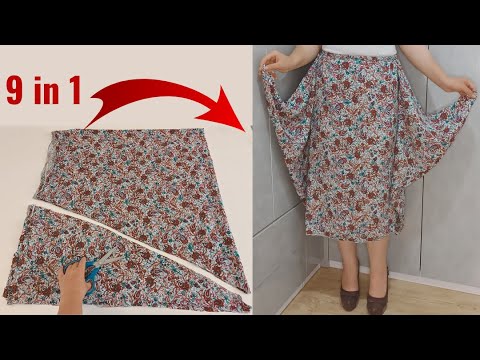 Very EasyMake New Skirt and Wear 9 Different Styles