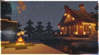 ❄️ Minecraft Winter Cabin w/ C418 Music | 8 Hours