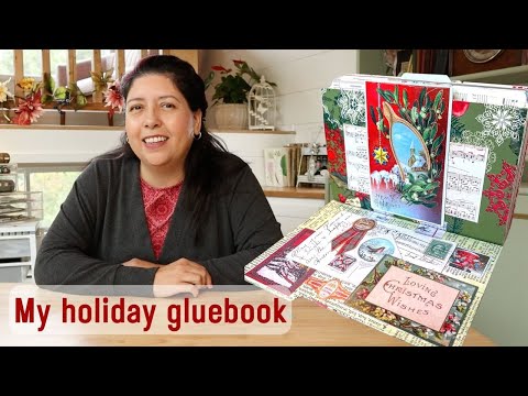 How to make a Christmas journal 🎄 Tab binding