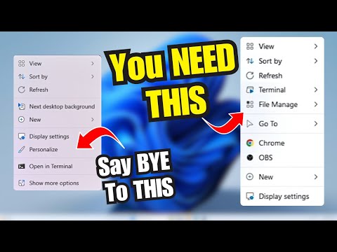 SAY Good Bye to Default CONTEXT MENU in WINDOWS 11