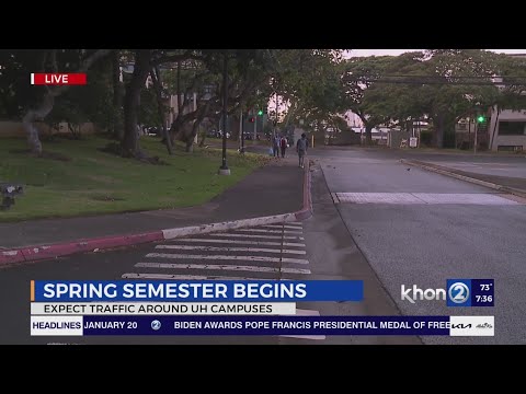 More traffic delays on the way to Manoa as students return to school