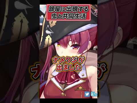 虫との共同生活を余儀なくされていた幼少期時代のマリン船長【宝鐘マリン ホロライブ 切り抜き】#shorts