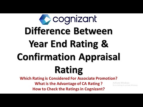 Cognizant Associate Quarterly Promotions Update | Difference In YER & Confirmation Appraisal Rating