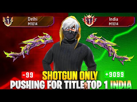 Pushing Top 1 In Shotgun M1014 | Free Fire Solo Rank Pushing With Tips And Tricks | Ep-13