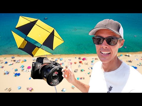 Using a Kite to Photograph Celebrities on Saint Tropez Beach