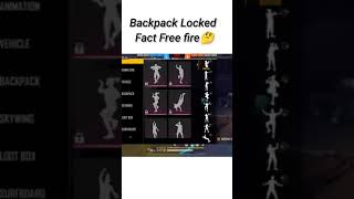 Free fire मे Backpack का Fact 🤔? Unknown facts about free fire 😨 #shorts #facts #freefire