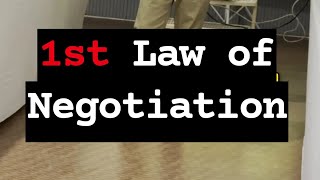 1st Law of Negotiation | Sanjay Singh - The Sales Coach