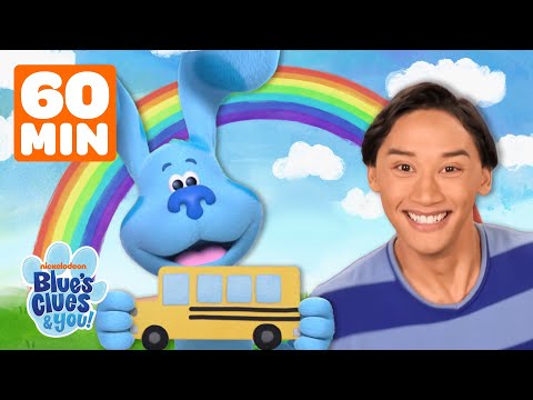 Blue's Back to School Songs & Games w/ Josh! 🚌 | 60 Minute Vlog Compilation | Blue's Clues & You!