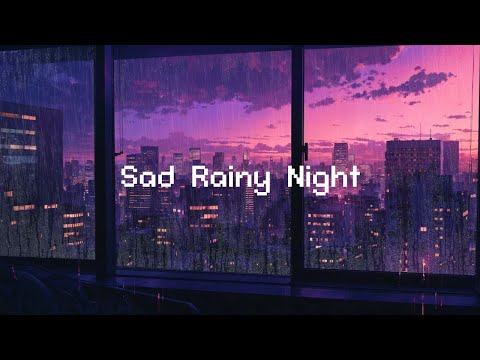 Sad Rainy Night 🌧️ 1980s Quiet Night 💽 Lofi Music To Study/ Chill/ Stress Relief