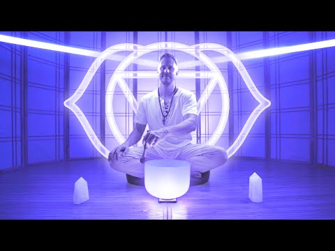 432Hz Third Eye Chakra Frequency Sound Bath | Singing Bowl and Tuning Fork (Ajna)