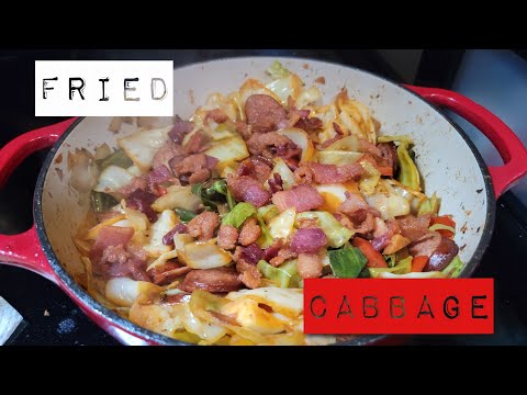 Southern Fried Cabbage With Sausage and Bacon!