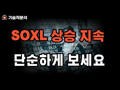 SOXL 미국 증시 상승 지속 ｜머리 아프게 투자 마시고 단순하게 접근하세요!