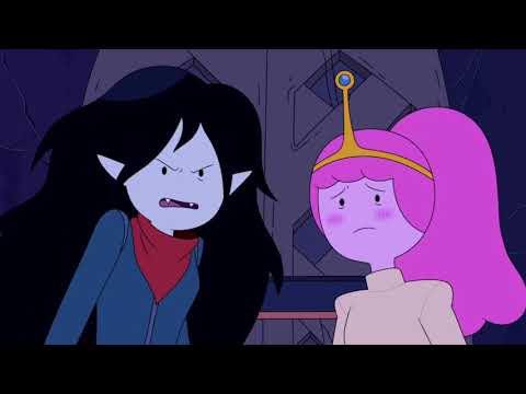 Marceline growls at glass people for laughing at Bonnie from Adventure Time Distant Lands: Obsidian