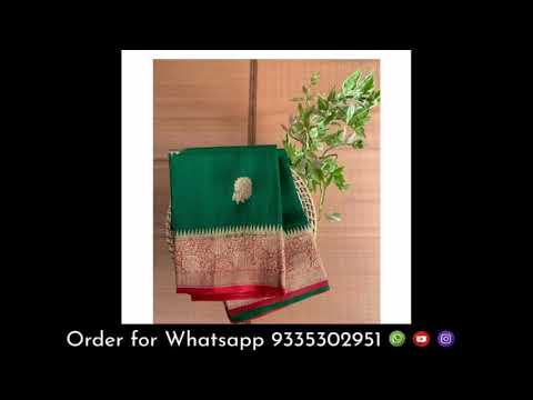 banarasi Kora muslin dyble saree Fabrics kora muslin organza dyble saree beautiful colours available