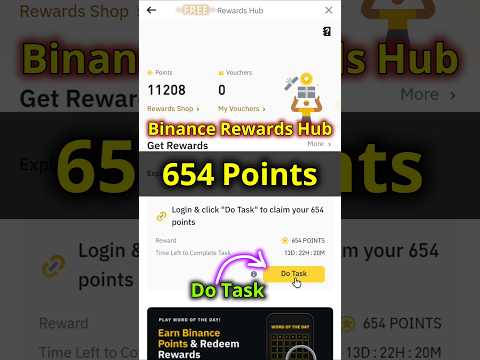 Received 654 Binance Points || Login and Click Do Task to Claim Reward on Binance