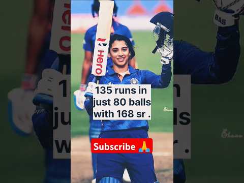 Smriti Mandhana made a century against Ireland-W👍#shorts