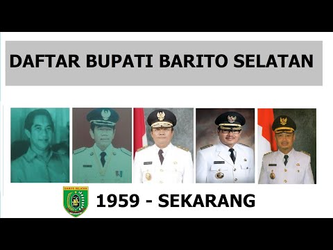 Daftar Bupati Barito Selatan Dari Masa ke Masa