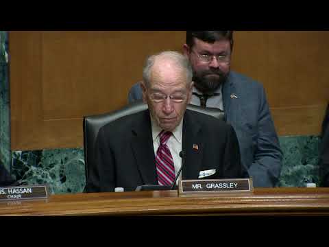 Grassley Delivers Remarks at Subcommittee Hearing on Remote Sales Tax Collection