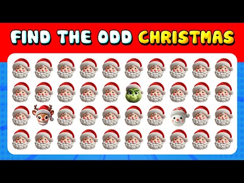 256 Puzzles for GENIUS 🧩 | Find the ODD One Out 🎄 | Christmas Edition ❄️🎅🎁 Easy, Medium, Hard Levels