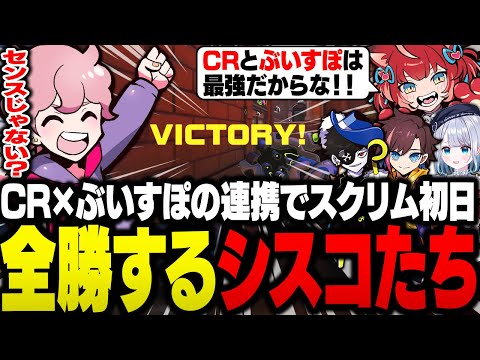 【CRカップ】CRとぶいすぽのコンビネーションでスクリム初日から全勝するチームシスコ【OW2/ふらんしすこ/切り抜き】