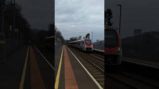 Class 231004 seen at Energlyn & Churchill Park station #train #trainspottinguk #trainspottinguk